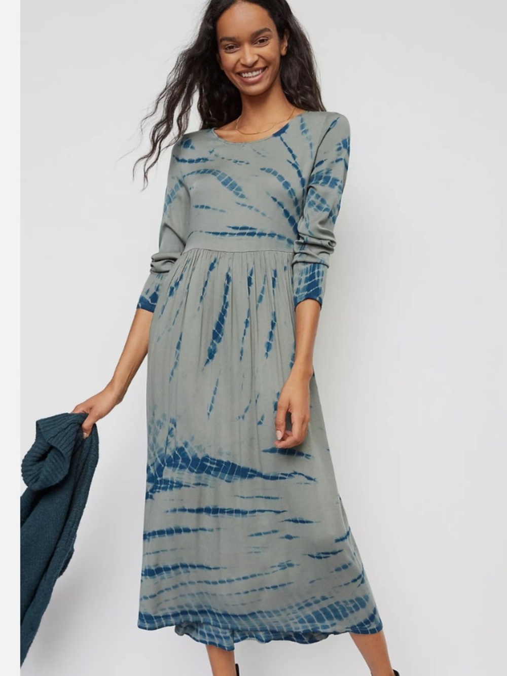 Anthropologie Dolan Left Coast Connection Sz XS Eliska Tie-Dye MIDI Dress • NWT!